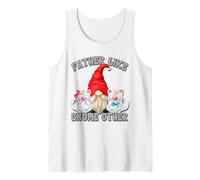 Hombre Funny Cat Dad GNOME Graphic For Fathers Day Best Cat Grandpa Camiseta sin Mangas
