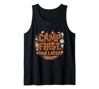 Hombre Funny Dad Camping Adventure Outdoor Gift First Camiseta sin Mangas