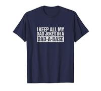 Hombre Funny Dad Joke Meme, I Keep All My Dad Jokes in a"Dad-A-Base" Camiseta