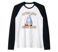 Hombre Funny ER Nurse GNOME Graphic For Men and Emergency Nurse Dad Camiseta Manga Raglan