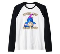 Hombre Funny Fathers Day GNOME Graphic For Men Bearded Dragon Dad Camiseta Manga Raglan