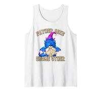 Hombre Funny Fathers Day GNOME Graphic For Men Bearded Dragon Dad Camiseta sin Mangas
