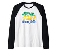 Hombre Funny Gabon Nada me Asusta Mi Esposa es gabonesa Camiseta Manga Raglan