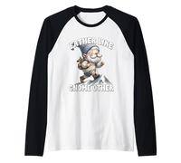 Hombre Funny Hiker Dad Saying And Father Gnome Pun For Trail Runner Camiseta Manga Raglan