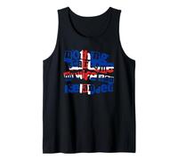 Hombre Funny Islandia Nada me Asusta Mi Esposa es islandesa Camiseta sin Mangas
