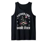 Hombre Funny Pun For Men and Punk Rock Dad with Rainbow Beard GNOME Camiseta sin Mangas