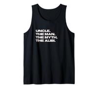Hombre Funny Uncle - The Man, The Myth, The Alibi Camiseta sin Mangas
