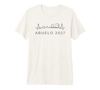 Hombre Futuro Abuelo 2027 Latido Corazón Anuncio Embarazo Camiseta Premium