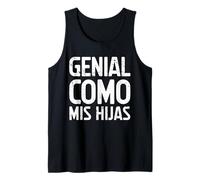 Hombre Genial como MIS Hijas Humor para PAPÁS Camiseta sin Mangas