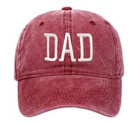 Hombre Gorra de béisbol Gorras de Hombre Ajustable Transpirable Verano Cap para Al Aire Libre (Wine, One Size)