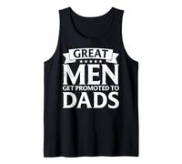 Hombre Grandes hombres son ascendidos a papás Funny First Time Father 2025 Camiseta sin Mangas