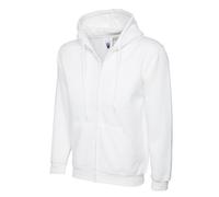 Hombre Gruesa Clásico Cremallera Completa Capucha Sudadera Uneek Unisex Jersey