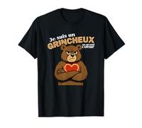 Hombre Gruñón Gran Corazón Regalo Divertido Papá Rastrador Oso Camiseta