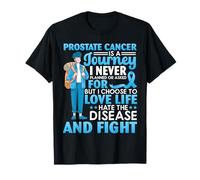 Hombre Guerrero Amor Vida Odio La Enfermedad Lucha contra el cáncer de próstata Camiseta