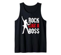 Hombre Guitarrista Principal Rítmico Banda De Rock Like A Boss Camiseta sin Mangas