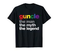 Hombre Guncle The Myth The Man The Legend Gay Rainbow Uncle Camisa Camiseta