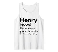 Hombre Henry Like A Normal Guy Only Cooler Legend King Nombre Camiseta sin Mangas