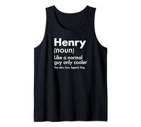 Hombre Henry Like A Normal Guy Only Cooler Legend King Nombre Camiseta sin Mangas