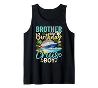 Hombre Hermano del Cumpleaños Cruise Boy Celebración De Vacaciones Camiseta sin Mangas