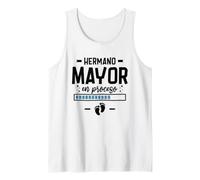 Hombre Hermano Mayor En Proceso 2027 Anuncio Segundo Embarazo Bebé Camiseta sin Mangas