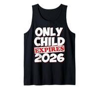 Hombre Hijo único vence 2026 Pronto para ser Big Bro Sis 2026 Boy Girl Camiseta sin Mangas