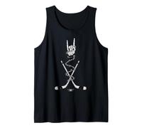 Hombre Hockey Jugador Entrenador Equipo Cool Retro Vintage 90s Alt Metal Camiseta sin Mangas