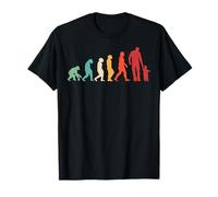 Hombre Hombre Día del Padre Padres Retro Padres Dads Evolution Camiseta
