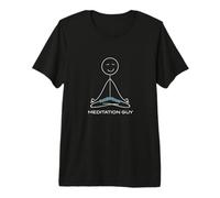 Hombre Hombres Divertidos Meditación Guy Boys Mindfulness Meditar Camiseta Premium