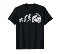 Hombre Human Evolution Car Mechanic Funny Automotive Dad Men Gift Camiseta