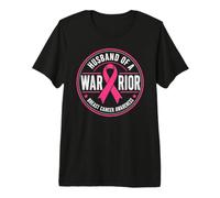 Hombre Husband of A Warrior Breast Cancer Awareness Camiseta Premium