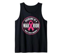 Hombre Husband of A Warrior Breast Cancer Awareness Camiseta sin Mangas