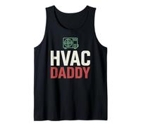Hombre HVAC Daddy Profession Tech Installer Technician Dad Camiseta sin Mangas
