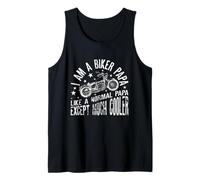 Hombre I Am A Biker Papa Frase Divertida para Abuelo Motero Camiseta sin Mangas