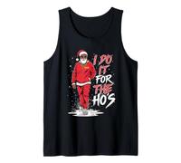 Hombre I Do It For The HOS Afro American Afro Santa Christmas Camiseta sin Mangas