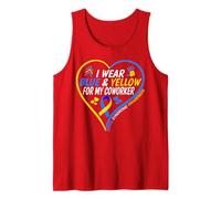 Hombre I Wear Blue and Yellow For My Coworker - Down Syndrome 2026 Camiseta sin Mangas