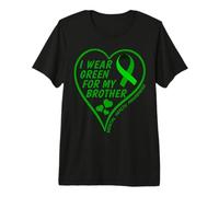 Hombre I Wear Green For My Brother - Mental Health Awareness 2026 Camiseta Premium
