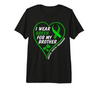 Hombre I Wear Green For My Brother - Mental Health Awareness 2026 Camiseta Premium