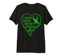 Hombre I Wear Green For My Cousin - Mental Health Awareness 2026 Camiseta Premium