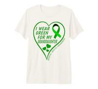 Hombre I Wear Green For My Granddaughter - Mental Health Awareness Camiseta Premium