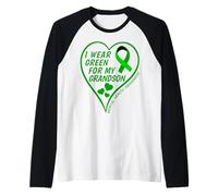 Hombre I Wear Green For My Grandson - Mental Health Awareness 2026 Camiseta Manga Raglan