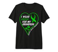 Hombre I Wear Green For My Grandson - Mental Health Awareness 2026 Camiseta Premium