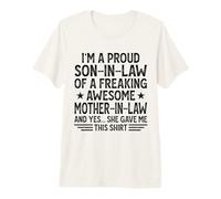 Hombre I'm A Proud Son In Law of A Freaking Awesome Mother In Law Camiseta Premium