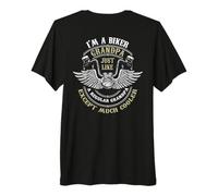 Hombre Impresión con Texto en alemán Im a Biker Grandpa Just Like a Grandpa but Cooler. Camiseta Premium
