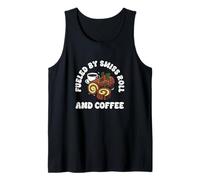 Hombre Impulsado por los entusiastas de los postres Divertidos del Rollo Suizo y el café Camiseta sin Mangas