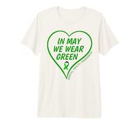 Hombre In May We Wear Green - Mental Health Awareness Month 2026 Camiseta Premium