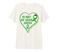 Hombre In May We Wear Green - Mental Health Awareness Month 2026 Camiseta Premium