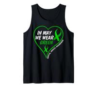 Hombre In May We Wear Green - Mental Health Awareness Month 2026 Camiseta sin Mangas