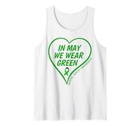 Hombre In May We Wear Green - Mental Health Awareness Month 2026 Camiseta sin Mangas
