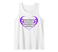 Hombre In November We Wear Purple Epilepsy Awareness Month 2026 Camiseta sin Mangas