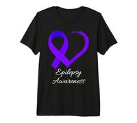 Hombre In November We Wear Purple Epilepsy Awareness Month 2027 Camiseta Premium